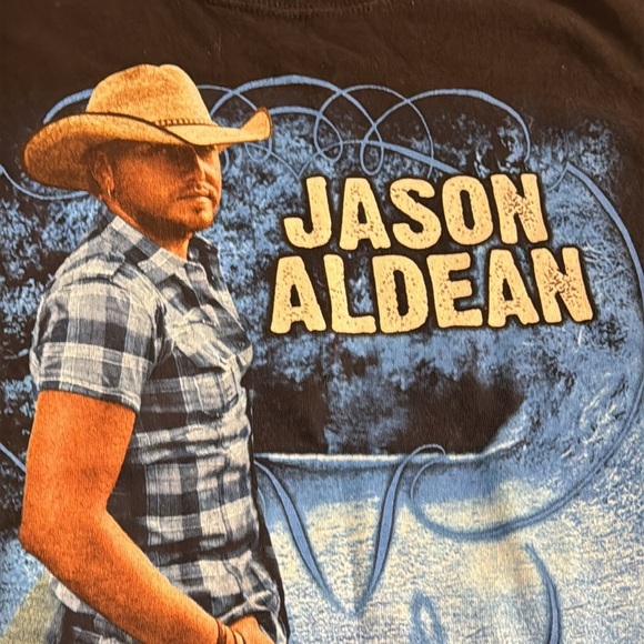 2011 Jason Aldean Concert T-Shirt My Kinda Party Tour Graphic Country Music SM - Picture 2 of 4